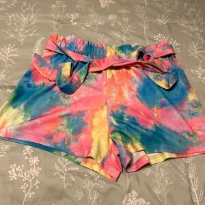 Colorful Tie-Dye Women's Shorts